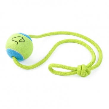 Zoon Dog Toys Zoon Pooch 6.5cm Tennis Ball on a Rope (no sku)
