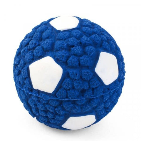 Zoon Dog Toys Zoon Squeaky Latex Pooch Ball - Blue, Large