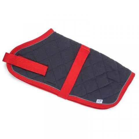 Zoon Dog Clothing Zoon Uber-Activ Quilted ComfortCoat Grey 50cm