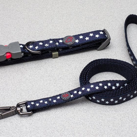 Zoon Dog Collars & Leads Zoon WalkAbout Dog Collar Starry Navy Large