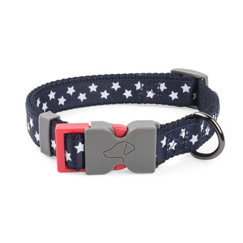 Zoon Dog Collars & Leads Zoon WalkAbout Dog Collar Starry Navy Small