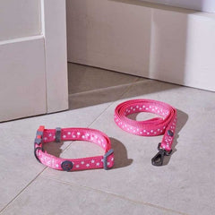 Zoon Dog Collars & Leads Zoon WalkAbout Dog Collar Starry Pink Large
