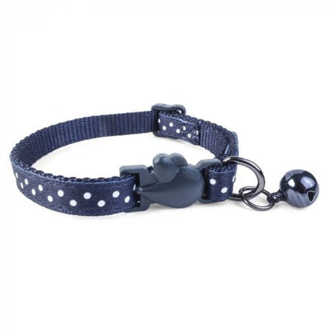 Zoon Cat Collars Zoon WonderLust Cat Collar - Navy Polka