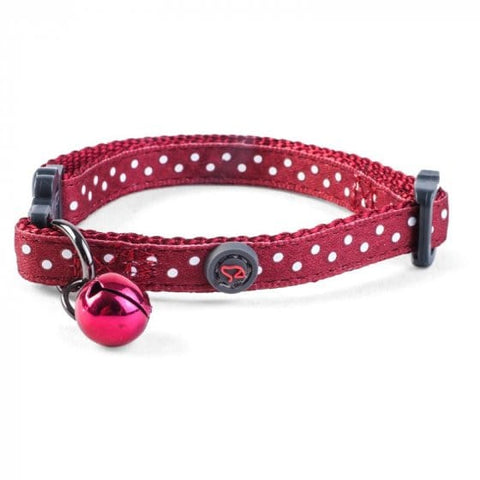 Zoon Cat Collars Zoon WonderLust Cat Collar - Red Polka