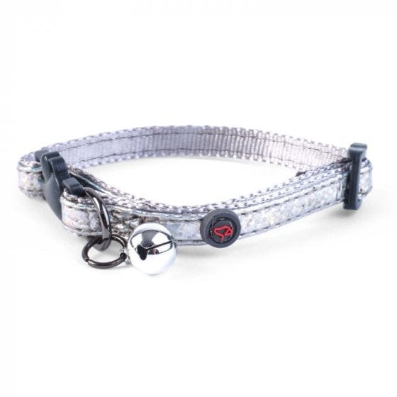 Zoon Cat Collars Zoon WonderLust Cat Collar - Silver Bling