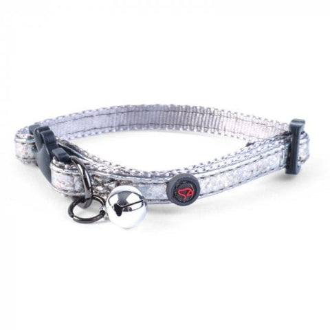 Zoon Cat Collars Zoon WonderLust Cat Collar - Silver Bling