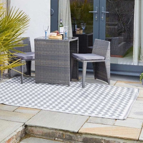 Trowell Garden Centre slate Alfresco Mats - Atlantis - Onyx or Slate, 150cm x 210cm