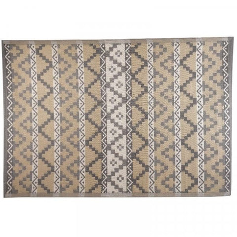 Trowell Garden Centre mocha Alfresco Mats - Aztec - Slate or Mocha, 150cm x 210cm