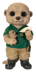 Vivid Arts Indoor & Outdoor Ornaments Baby Meerkat Zookeeper
