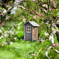 ChapelWood Seed Feeders ChapelWood Beach Hut Seed Feeder - Grey & Green