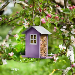 ChapelWood Seed Feeders lilac ChapelWood Beach Hut Seed Feeder - Lilac & Green