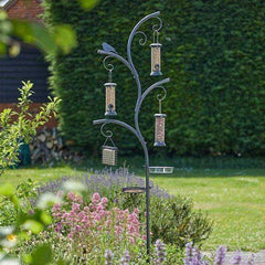 Trowell Garden Centre Chapelwood Wild Wings Complete Bird Feeding Station, Black