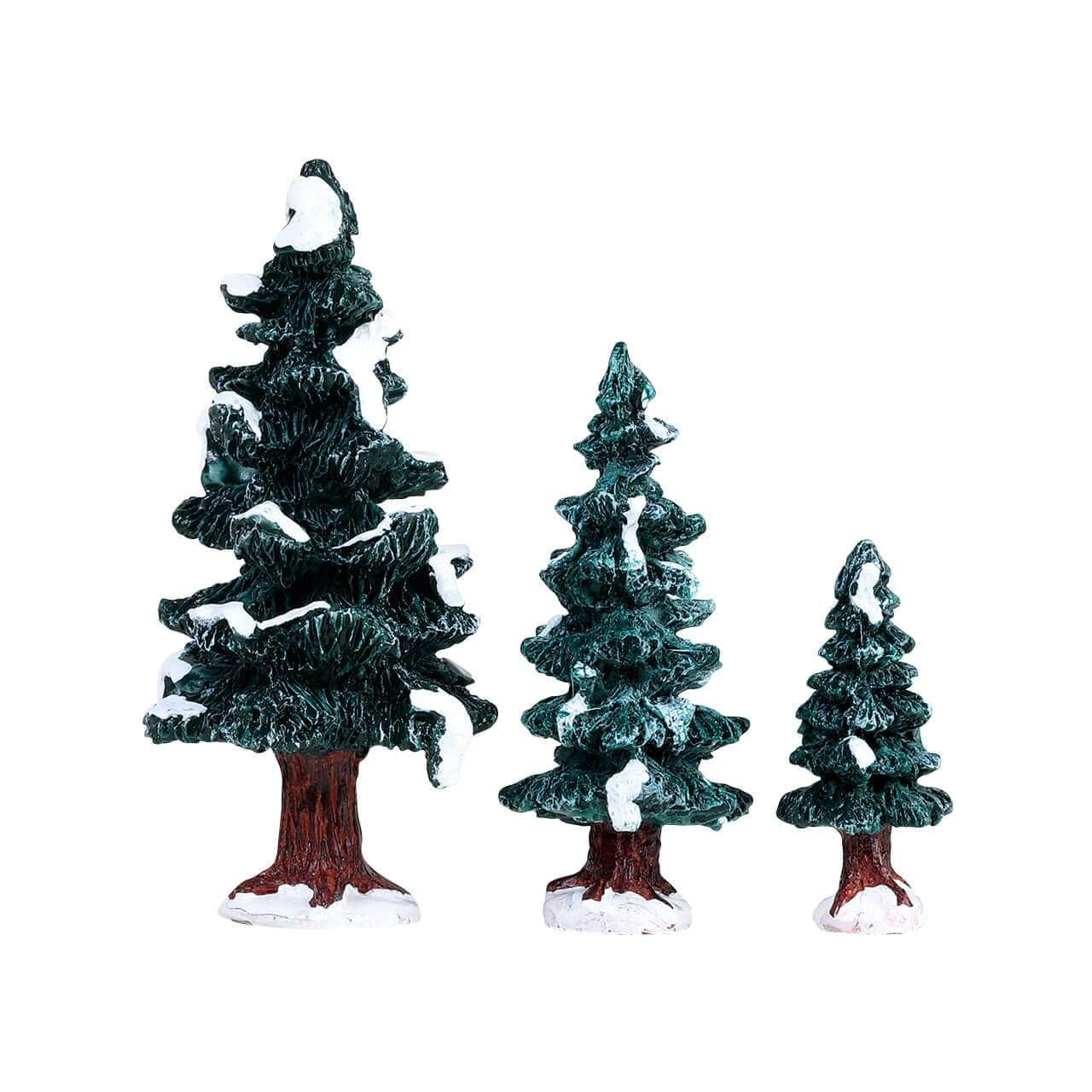 Lemax Accessory Christmas Evergreen Tree, Set of 3