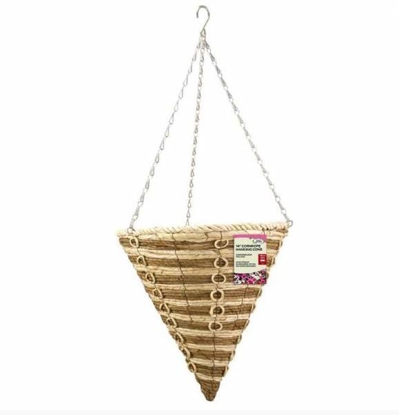 Smart Garden Corn Rope Cone Hanging basket 14