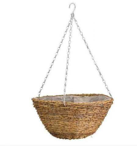 Smart Garden Hanging Baskets 12" Country Rattan Hanging Basket