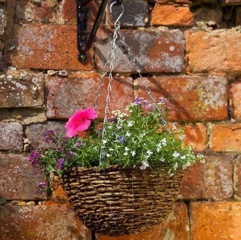 Smart Garden Hanging Baskets Country Rattan Hanging Basket