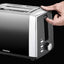 Daewoo Toaster Daewoo Callisto 2 Slice Long Toaster Stainless Steel Black Fade