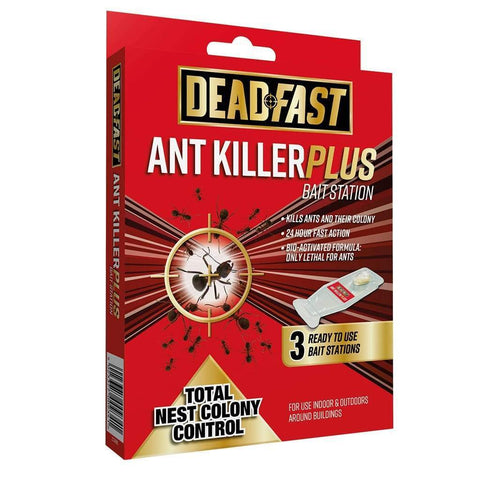 Deadfast Ant Control Deadfast Ant Killer Plus Bait Station - 3 Pack