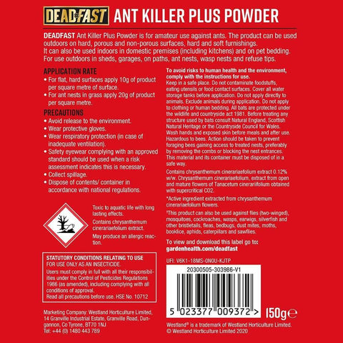 Deadfast Ant Control Deadfast Ant Killer Plus Powder 150g