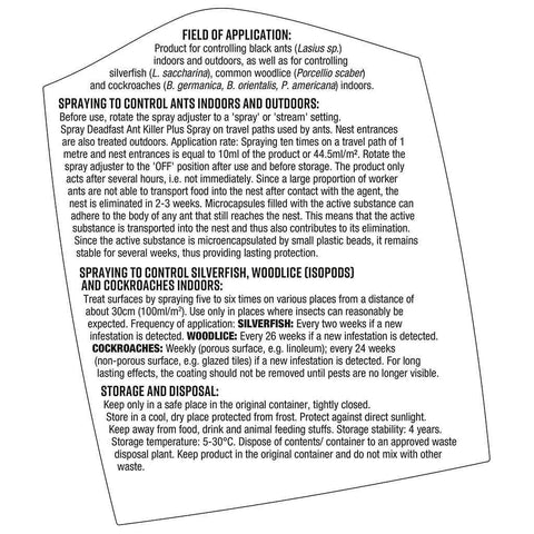 Deadfast Ant Control Deadfast Ant Killer Plus Spray 750ml