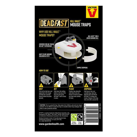 Deadfast Mouse Traps Deadfast Kill-Vault Mouse Traps Twin Pack