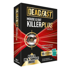 Deadfast Rodent Control 15 Paste Sachets Deadfast Mouse & Rat Killer Plus Sachets