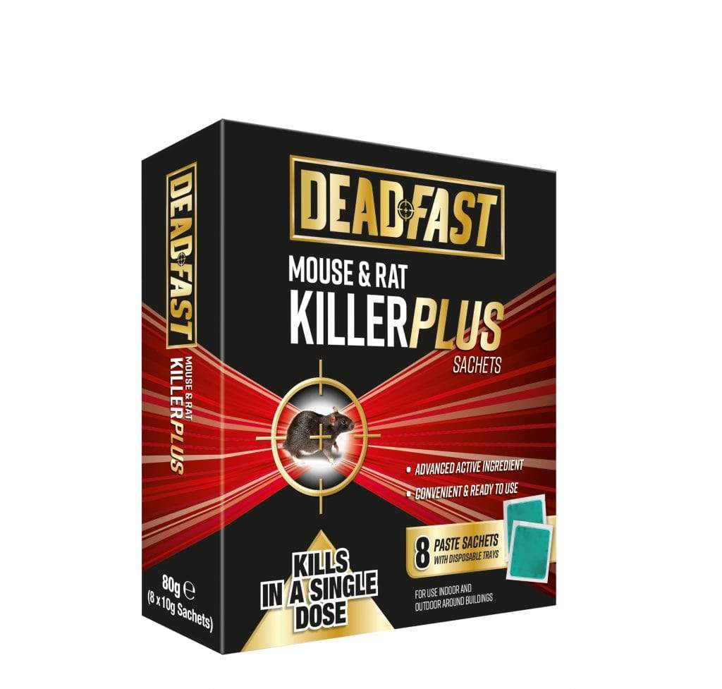 Deadfast Rodent Control 8 Paste Sachets Deadfast Mouse & Rat Killer Plus Sachets
