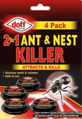 Doff Ant Control Doff 2 in 1 Ant & Nest Killer Bait Stations 4 Pack