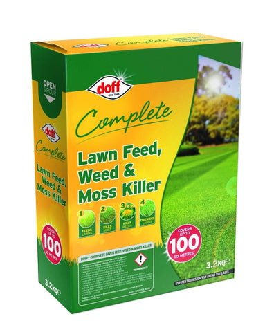 Doff Lawn Care Products 3.2kg Doff Complete Lawn Feed, Weed & Moss Killer