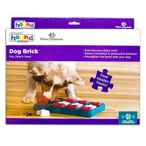 Rosewood Dog Learning Dog Smart Treat Brick Learning Game