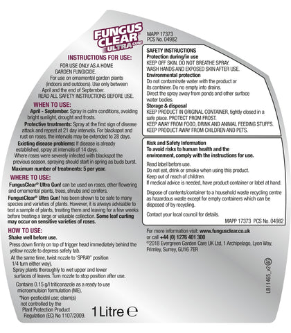 Evergreen Garden Care Fungus Control Evergreen Fungus Clear Ultra Ready To Use 1Ltr