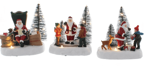 Festive Christmas Lit Decor Festive Christmas Lit Village Scene Assorted