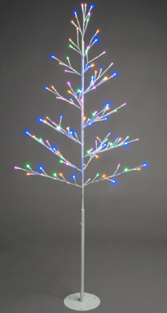 Festive Christmas Lit Decor Festive Christmas Pastel Lit Twig Tree
