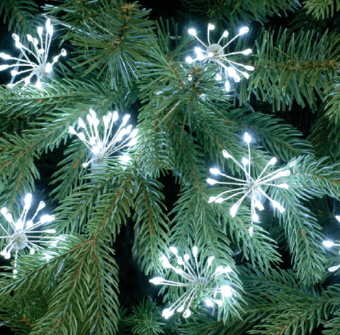 Festive Christmas Lights Festive Christmas Starburst Dewdrop Bright White Lights