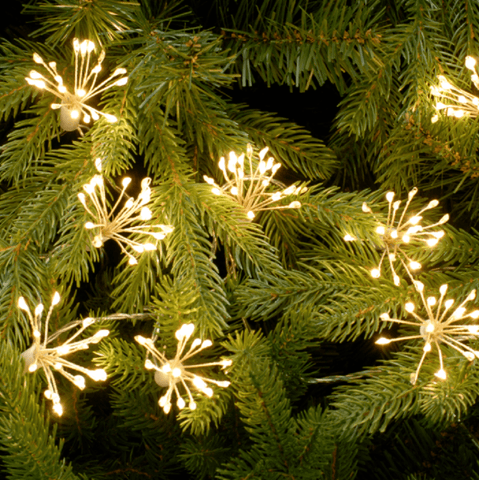 Festive Christmas Lights Festive Christmas Starburst Dewdrops Warm White Lights