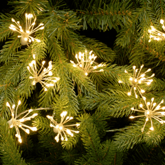 Festive Christmas Lights Festive Christmas Starburst Dewdrops Warm White Lights