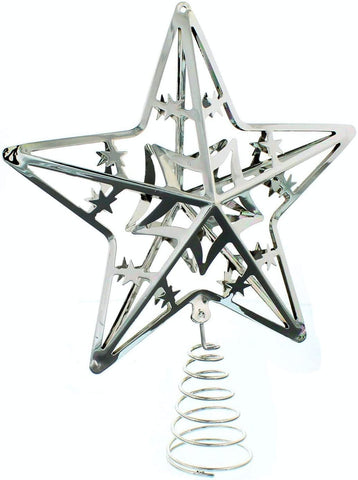 Festive Christmas Tree Topper Silver Festive Christmas Tree Topper Gold or Silver