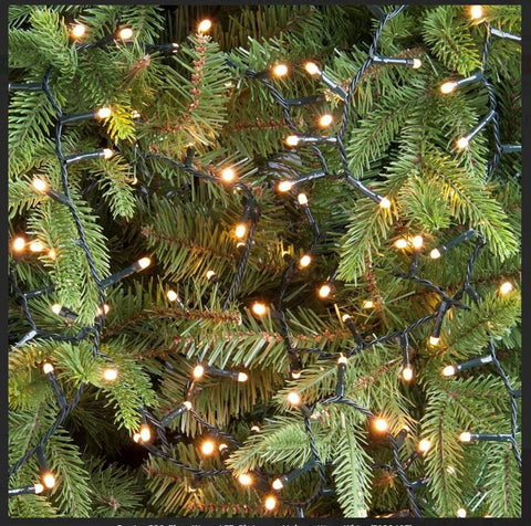 Festive String Lights Festive Warm White Glow Worm Lights 200L B/O