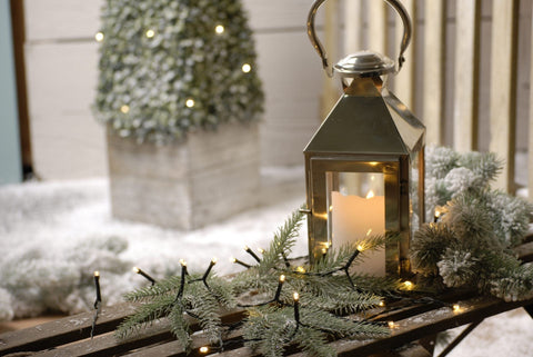 Festive Christmas Lights Festive Warm White Timer String Lights 50L B/O