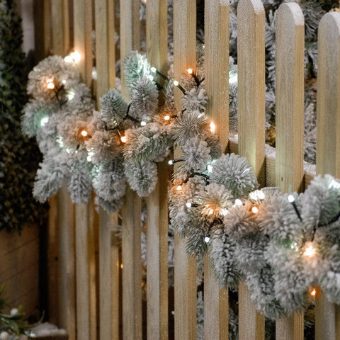 Festive String Lights Festive White & Warm White Glow Worm Lights 1000L