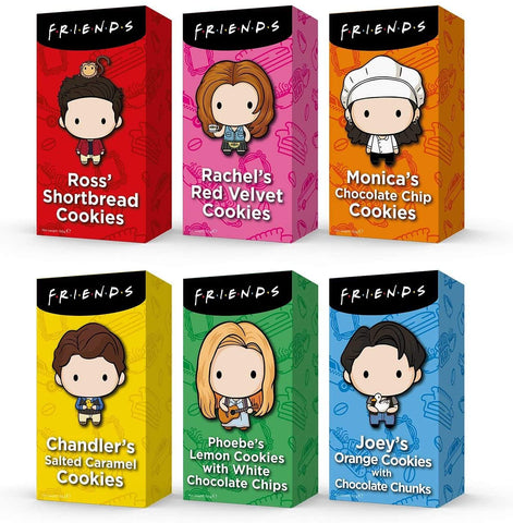 Caffeluxe Food Gift Set Friends Cookies 6 Pack Bundle