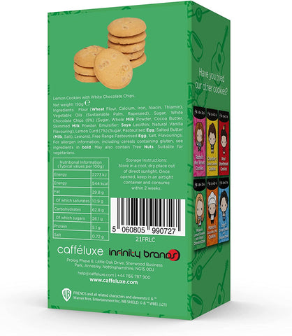 Caffeluxe Food Gift Set Friends Cookies 6 Pack Bundle