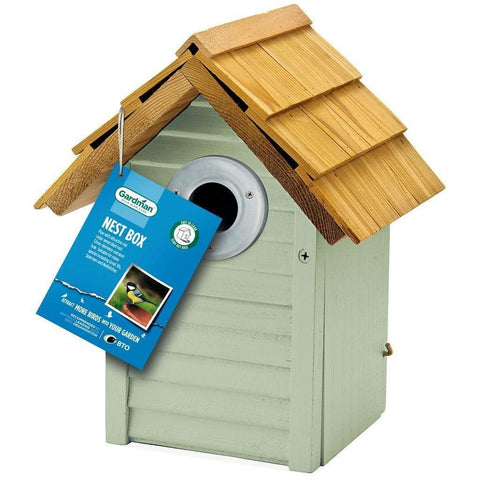 Gardman Nest Boxes Gardman Beach Hut Nest Box - Sage Green
