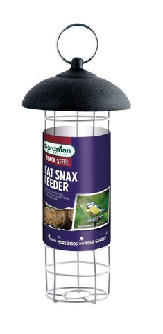 Gardman Fat Balls & Suet Feeders Gardman Black Steel Fat Snax Feeder