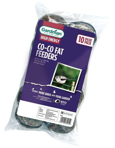 Gardman Suet Coconut Shells Gardman Co-Co Fat Feeder 10 Pack