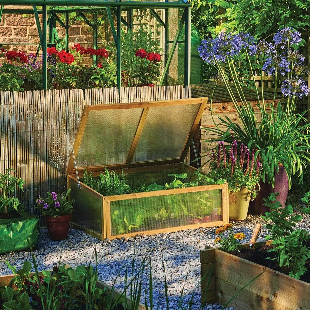 Gardman Cold Frames Gardman Grow It Wooden Cold Frame Natural