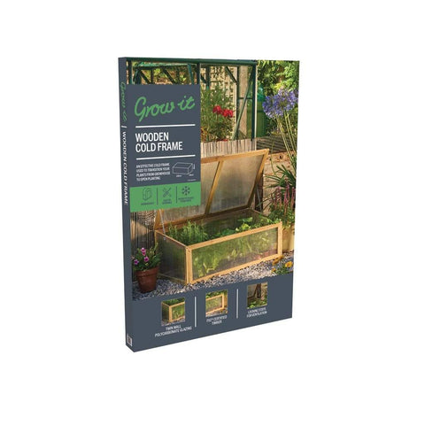 Gardman Cold Frames Gardman Grow It Wooden Cold Frame Natural