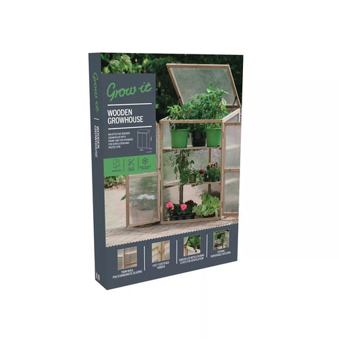 Gardman Wooden Growhouse Gardman Grow It Wooden Growhouse Natural