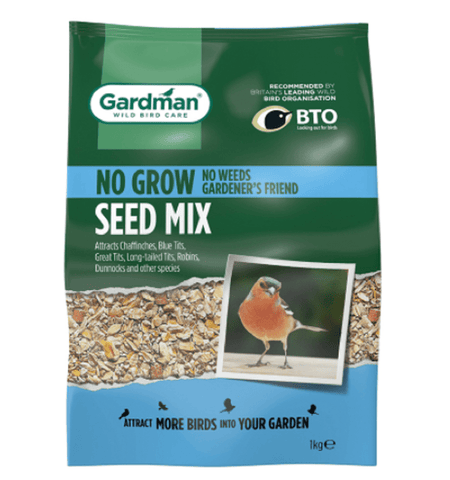 Gardman Bird Seed Mixes Gardman No-Grow Bird Seed Mix (2kg+ 25% Extra Free)