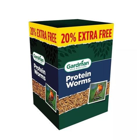 Gardman bird care Gardman Protein Worms 1kg +20% extra free